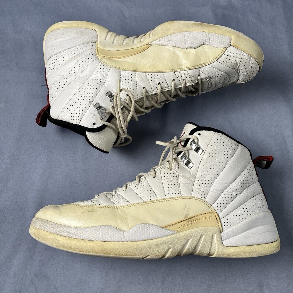 Nike Air Jordan 12 Rising Sun Men’s Size 11 White Basketball Shoes 130690-163